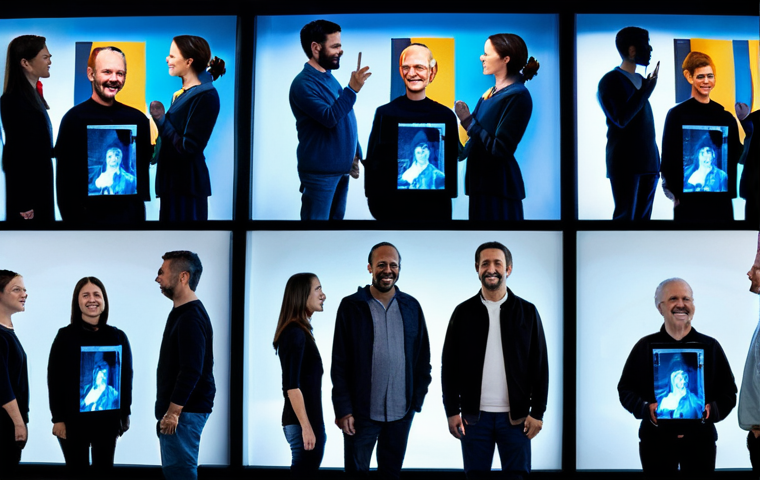 A Digital Remembrance Gathering**
"A group of fully clothed friends and family, gathered virtually via holographic displays, sharing stories and memories of a loved one in a family-friendly setting, safe for work, appropriate content, modest clothing, perfect anatomy, correct proportions, well-formed hands, proper finger count, natural pose, professional lighting, high quality."
**