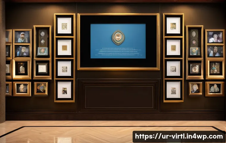 가상 추모 공간 플랫폼 비교 - A serene virtual memorial gallery designed for Urdu-speaking families, featuring elegant photo frame...