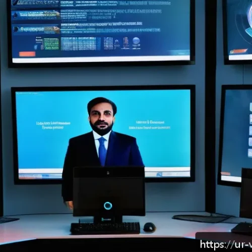 가상 추모 공간의 개인정보 보호 정책 - A modern digital security control room tailored for a virtual memorial platform serving Urdu-speakin...